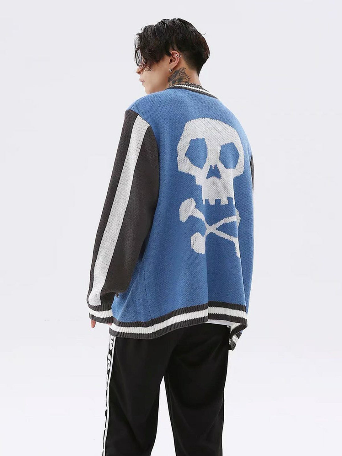 Ellesey - Skeleton Stitching Color Sweater-Streetwear Fashion - ellesey.com