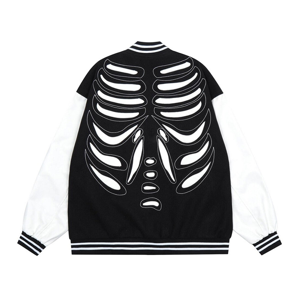 Ellesey - Skeleton Varsity Jacket- Streetwear Fashion - ellesey.com