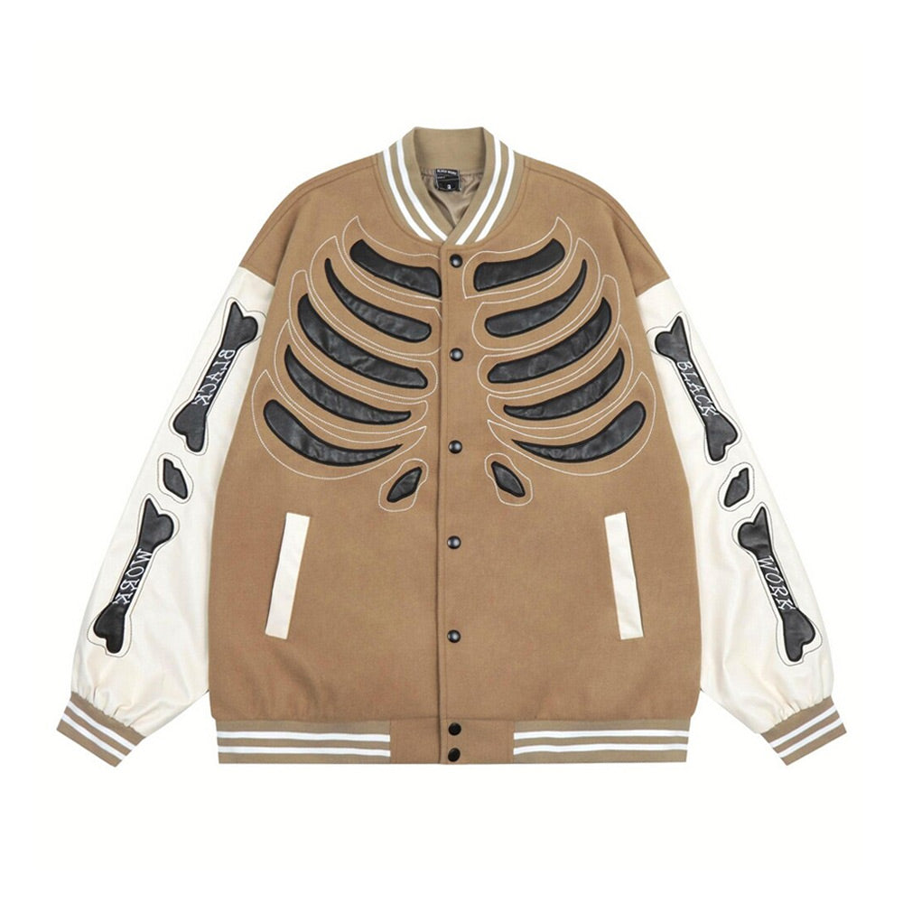 Ellesey - Skeleton Varsity Jacket- Streetwear Fashion - ellesey.com