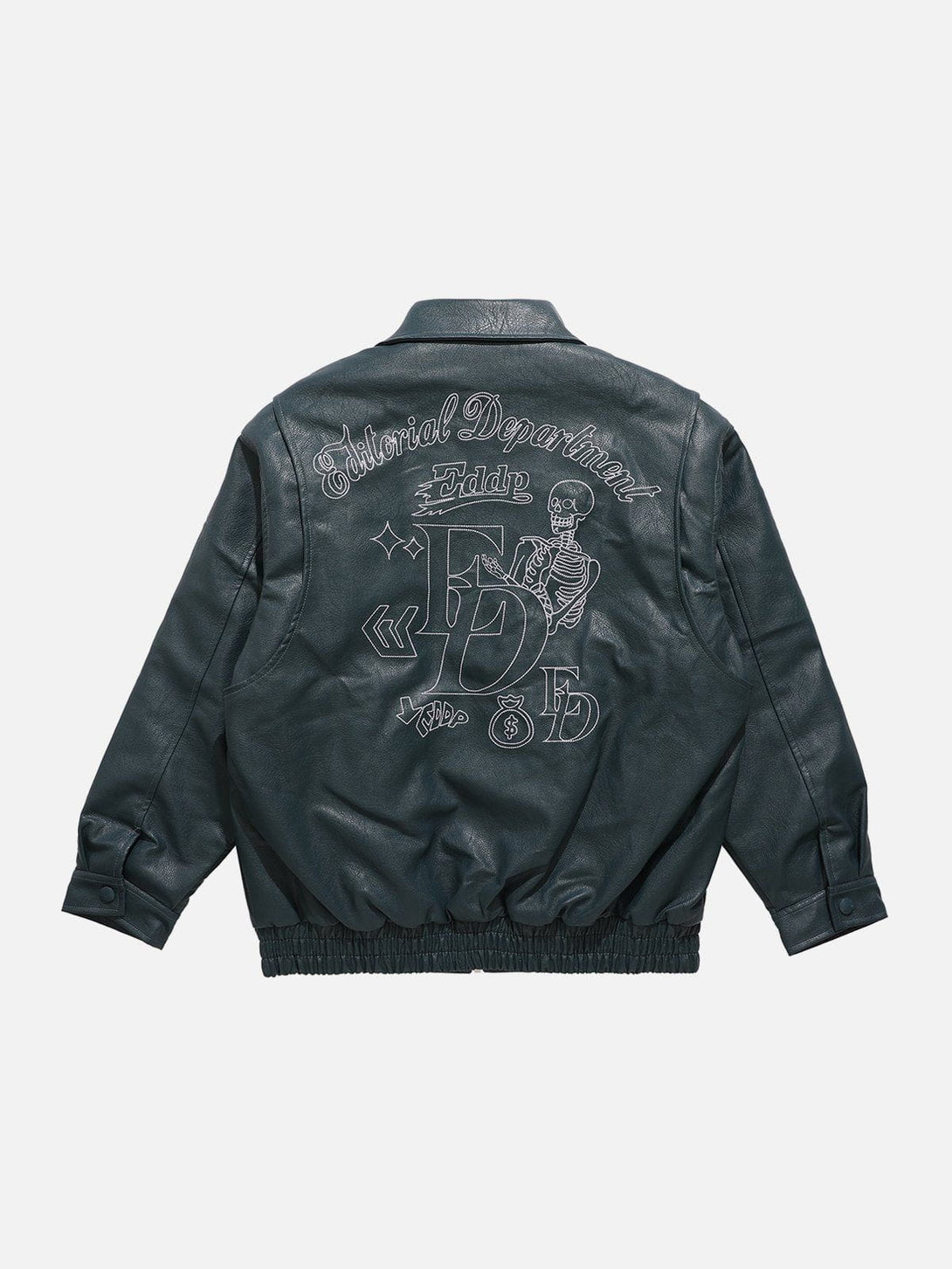 Ellesey - Skull Embroidery Winter Coat-Streetwear Fashion - ellesey.com