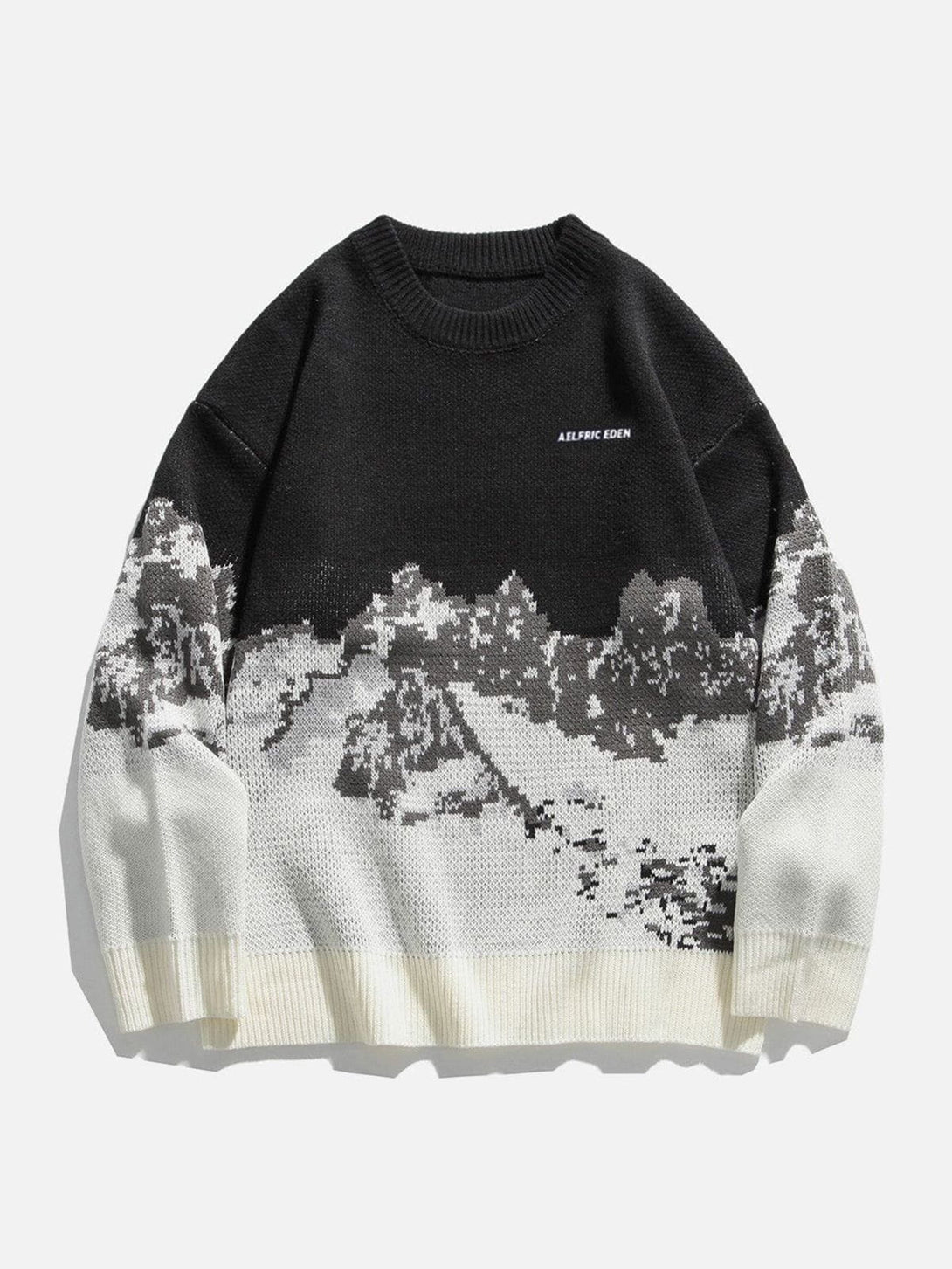 Ellesey - Snow Mountain Pattern Sweater-Streetwear Fashion - ellesey.com