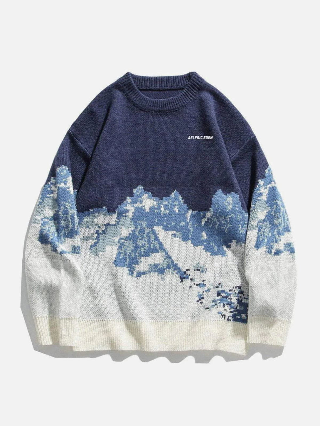 Ellesey - Snow Mountain Pattern Sweater-Streetwear Fashion - ellesey.com