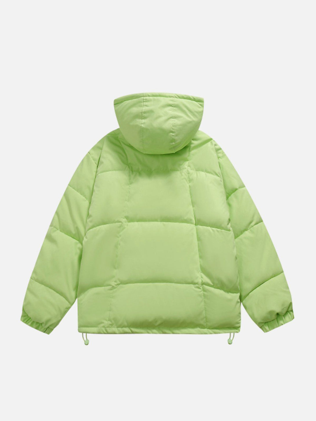 Ellesey - Solid Color Detachable Cap Winter Coat-Streetwear Fashion - ellesey.com