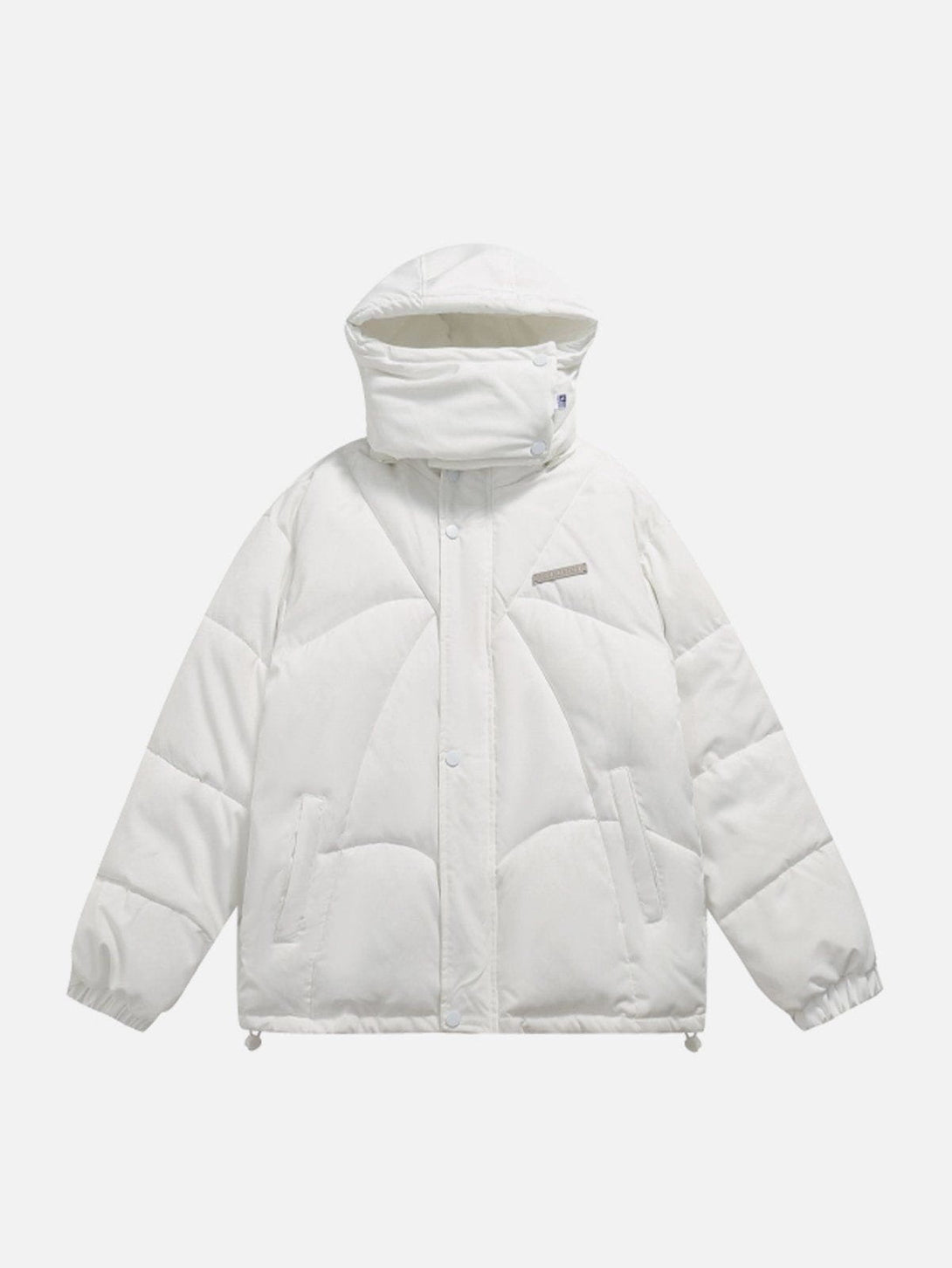 Ellesey - Solid Color Detachable Cap Winter Coat-Streetwear Fashion - ellesey.com