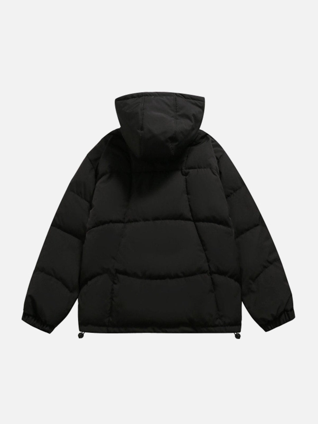 Ellesey - Solid Color Detachable Cap Winter Coat-Streetwear Fashion - ellesey.com