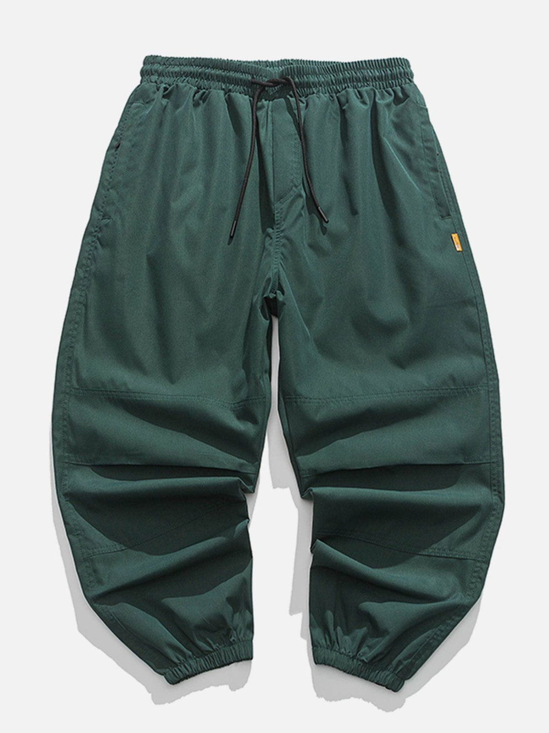 Ellesey - Solid Color Drawstring Cargo Pants- Streetwear Fashion - ellesey.com