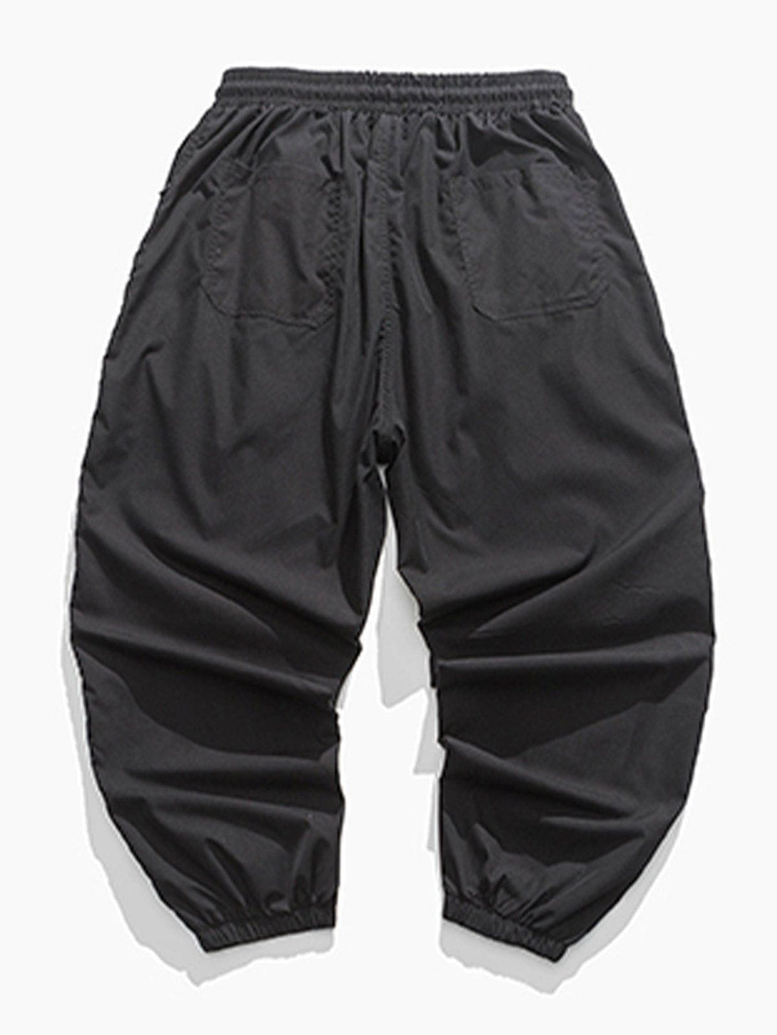 Ellesey - Solid Color Drawstring Cargo Pants- Streetwear Fashion - ellesey.com