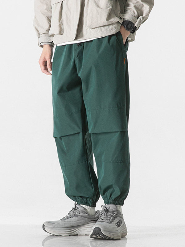 Ellesey - Solid Color Drawstring Cargo Pants- Streetwear Fashion - ellesey.com