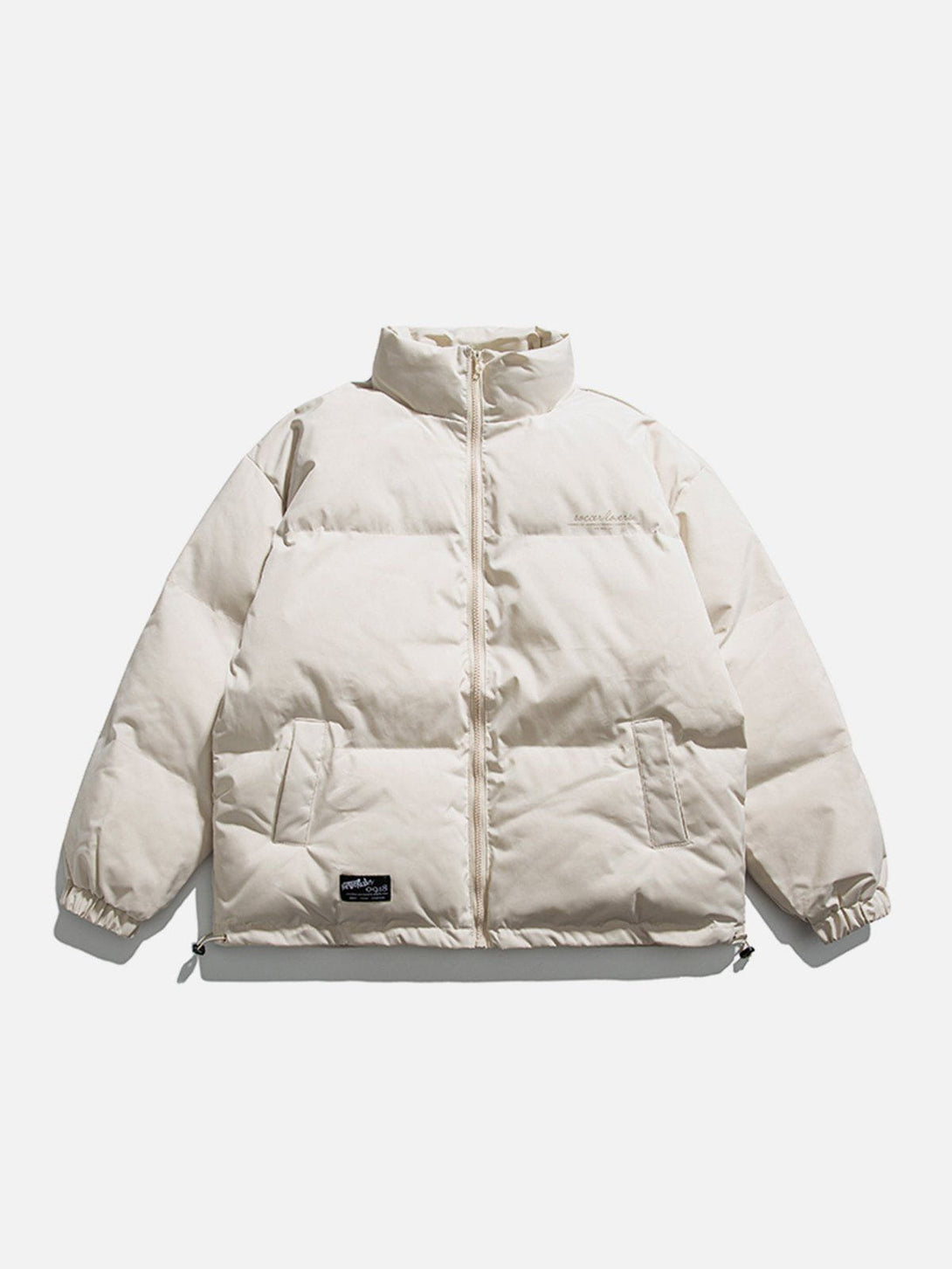 Ellesey - Solid Color Drawstring Winter Coat-Streetwear Fashion - ellesey.com