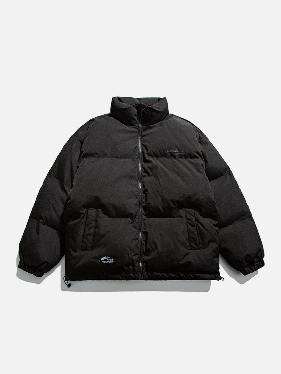 Ellesey - Solid Color Drawstring Winter Coat-Streetwear Fashion - ellesey.com