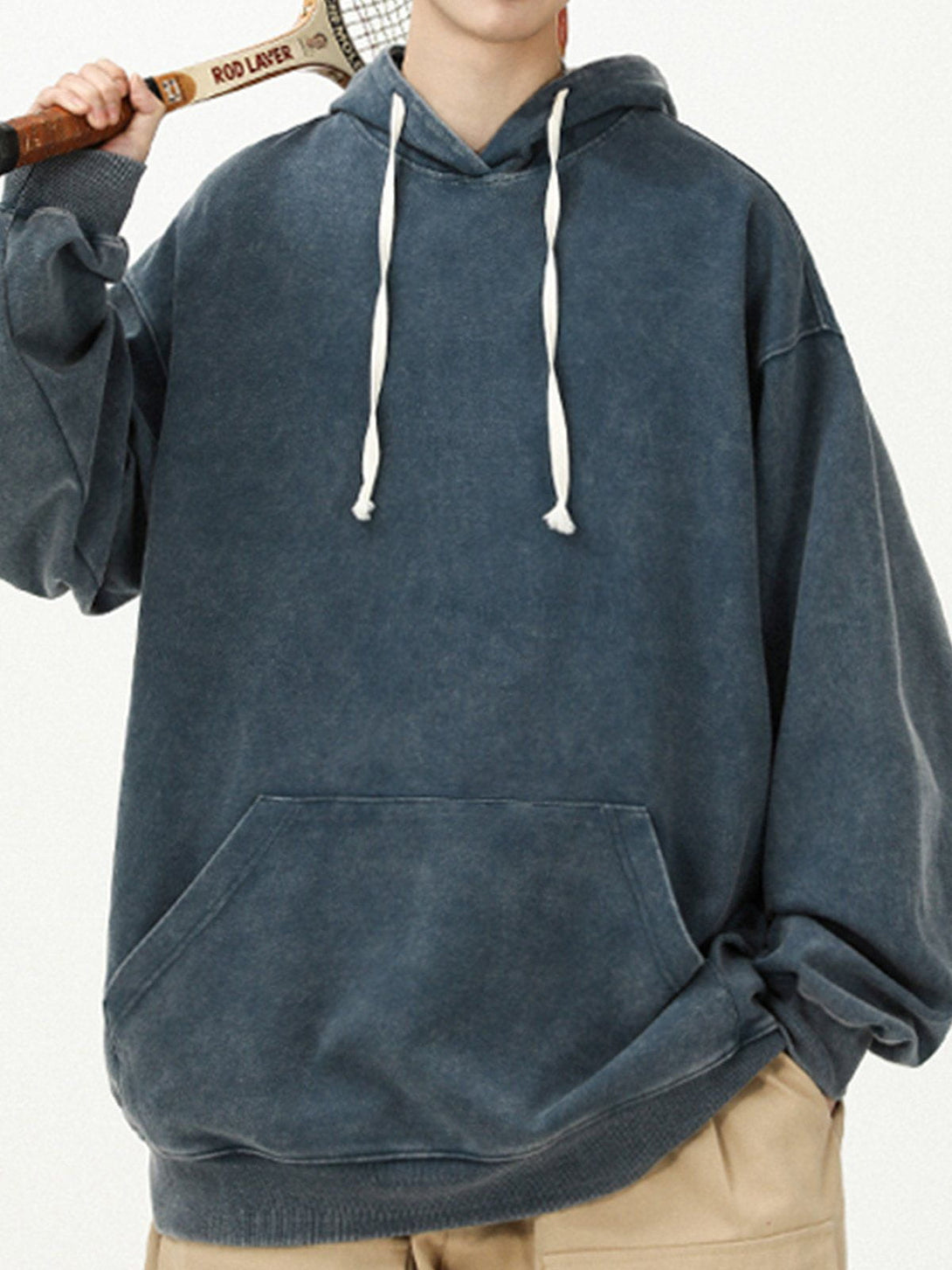 Ellesey - Solid Color Hoodie- Streetwear Fashion - ellesey.com