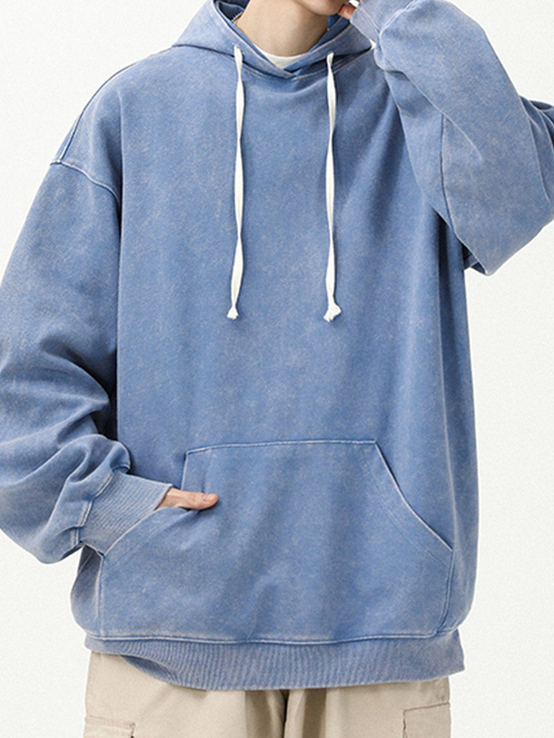 Ellesey - Solid Color Hoodie- Streetwear Fashion - ellesey.com