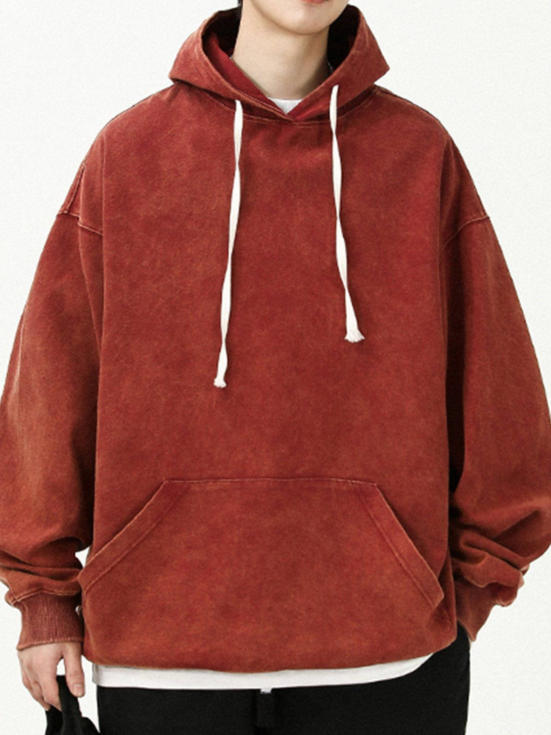 Ellesey - Solid Color Hoodie- Streetwear Fashion - ellesey.com