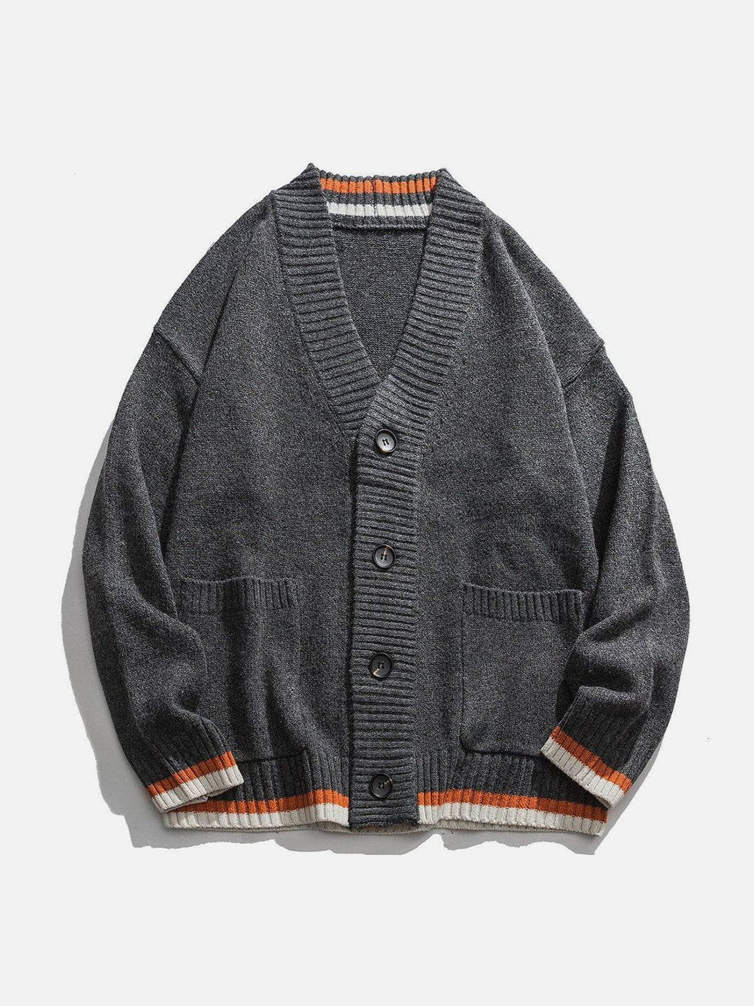 Ellesey - Solid Color Pocket Cardigan-Streetwear Fashion - ellesey.com