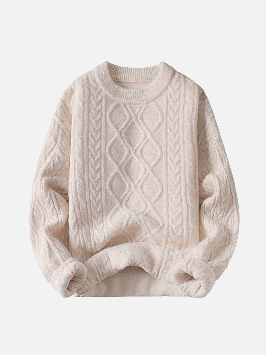 Ellesey - Solid Color Weave Cozy Sweater-Streetwear Fashion - ellesey.com