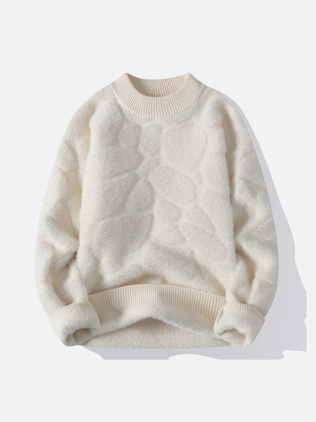 Ellesey - Solid Color Weave Cozy Sweater-Streetwear Fashion - ellesey.com