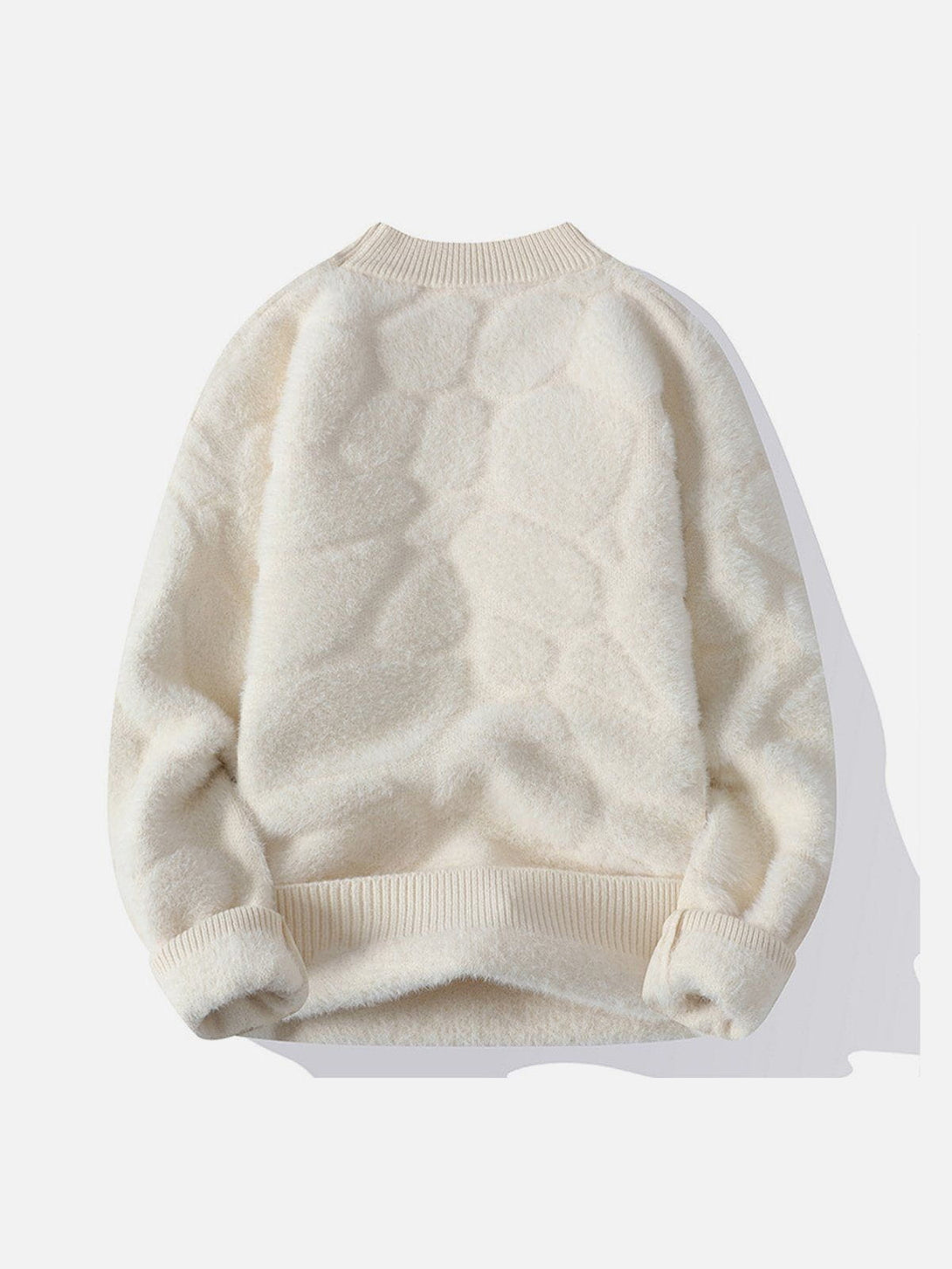 Ellesey - Solid Color Weave Cozy Sweater-Streetwear Fashion - ellesey.com