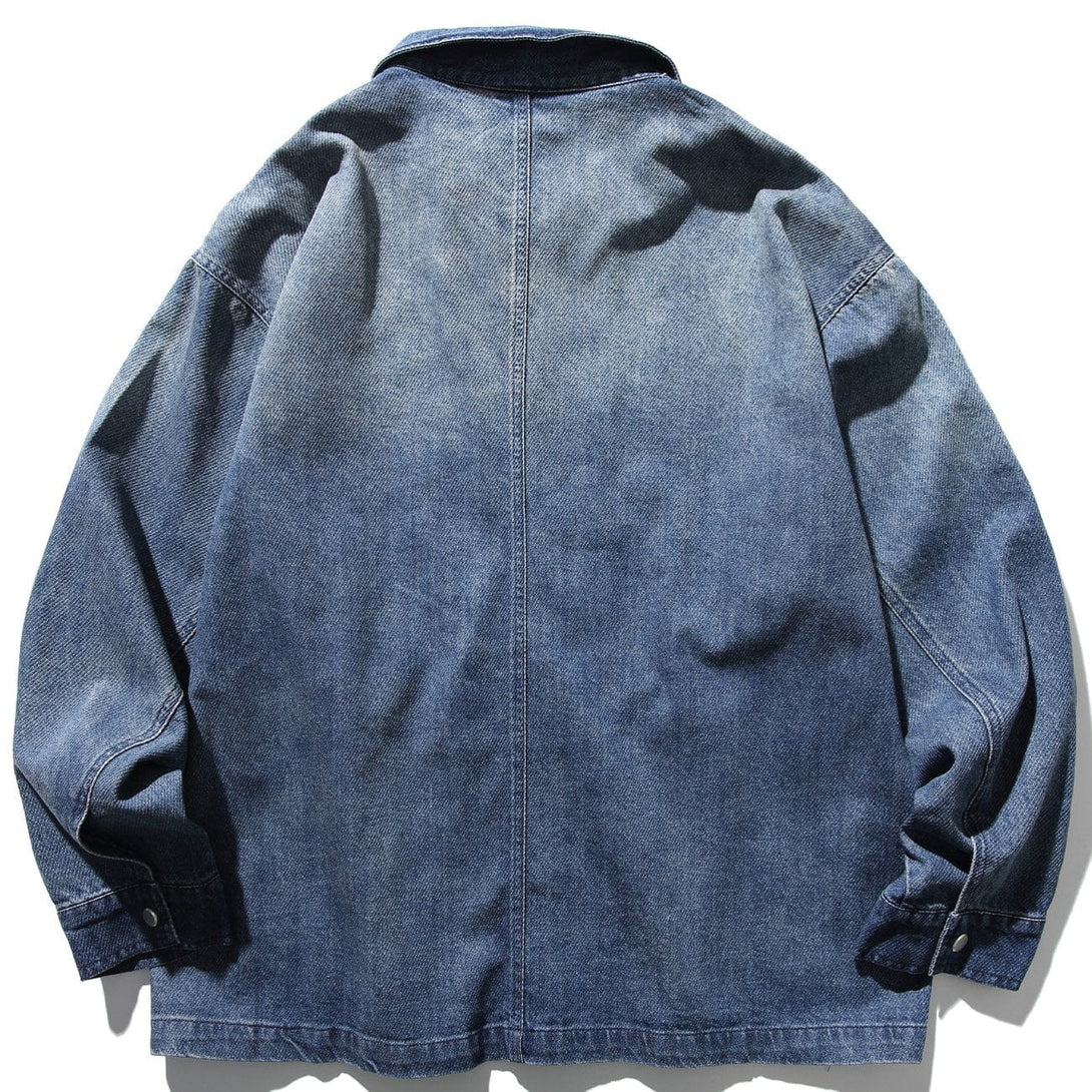 Ellesey - Solid Denim Jacket- Streetwear Fashion - ellesey.com