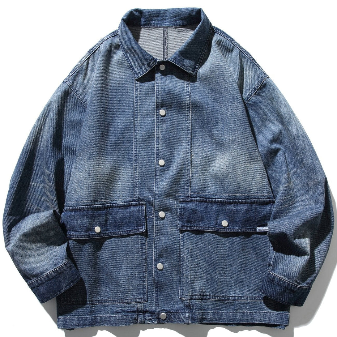 Ellesey - Solid Denim Jacket- Streetwear Fashion - ellesey.com