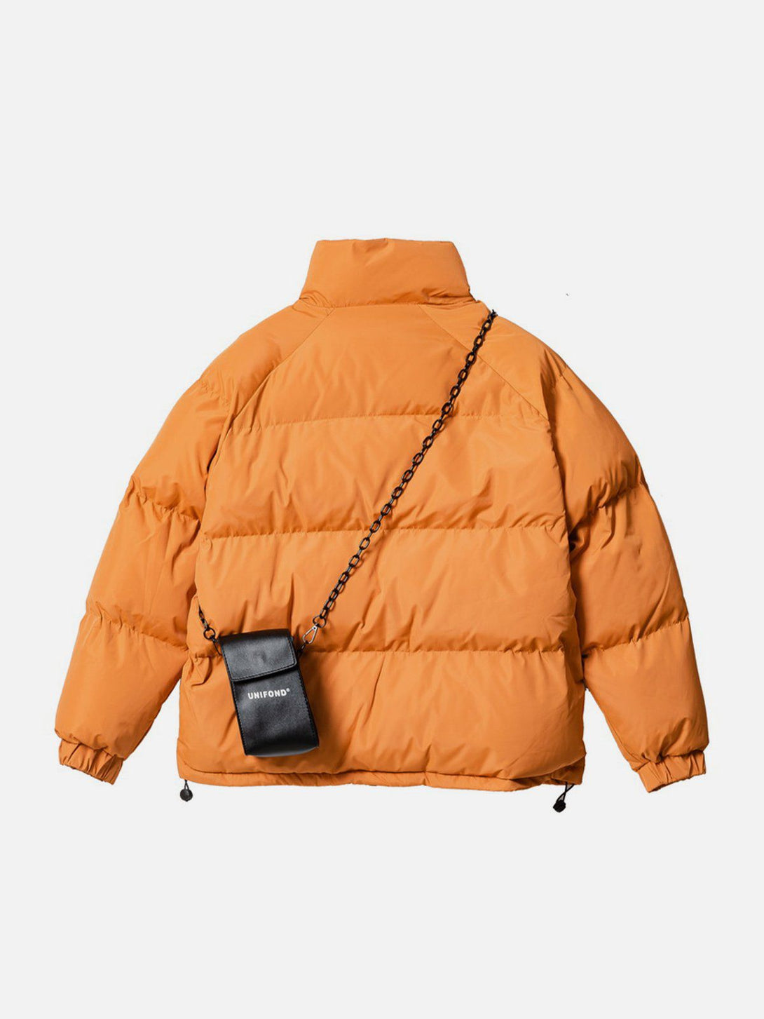 Ellesey - Solid Detachable Satchel Winter Coat-Streetwear Fashion - ellesey.com