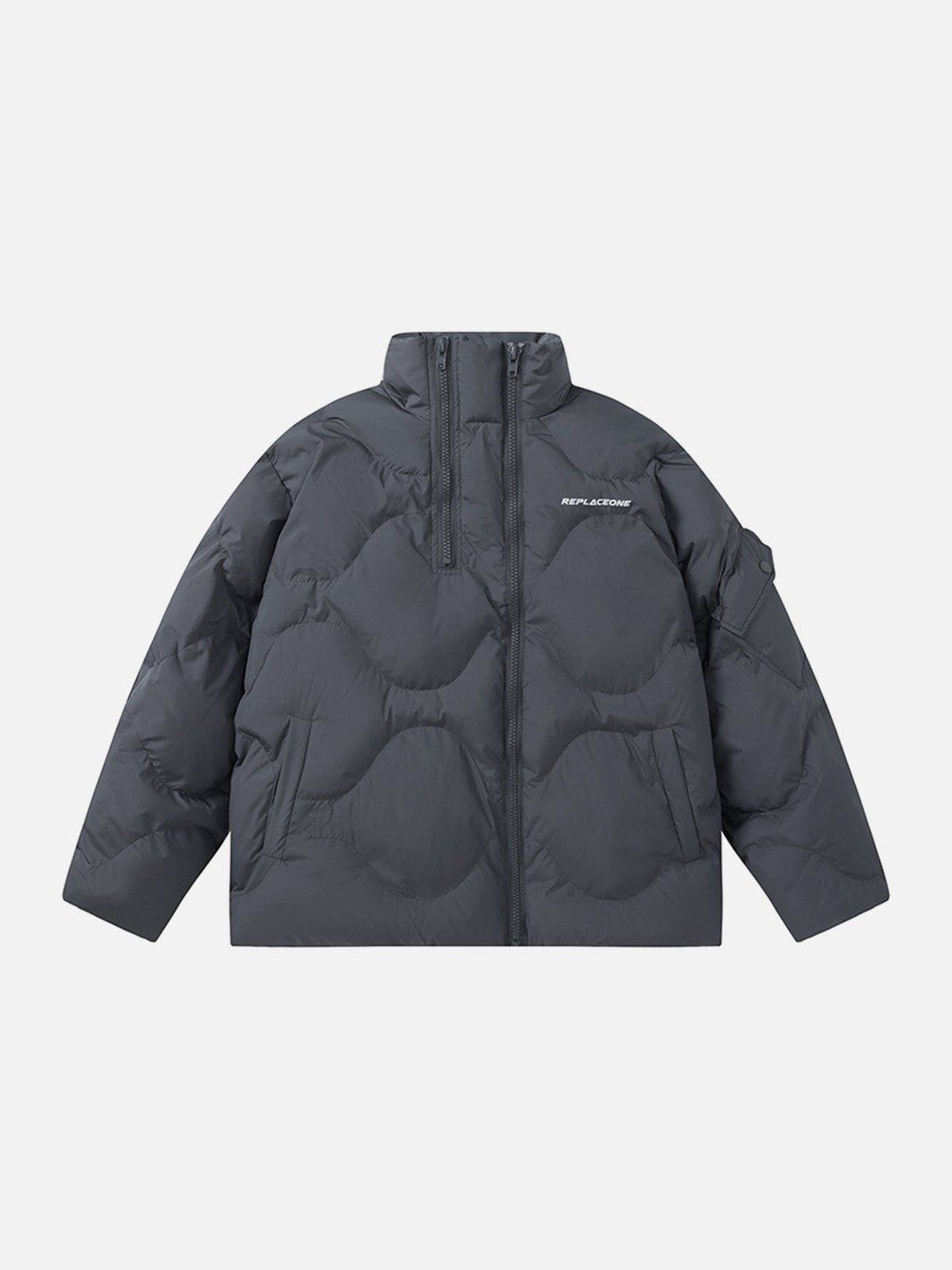 Ellesey - Solid Double Zipper Winter Coat-Streetwear Fashion - ellesey.com