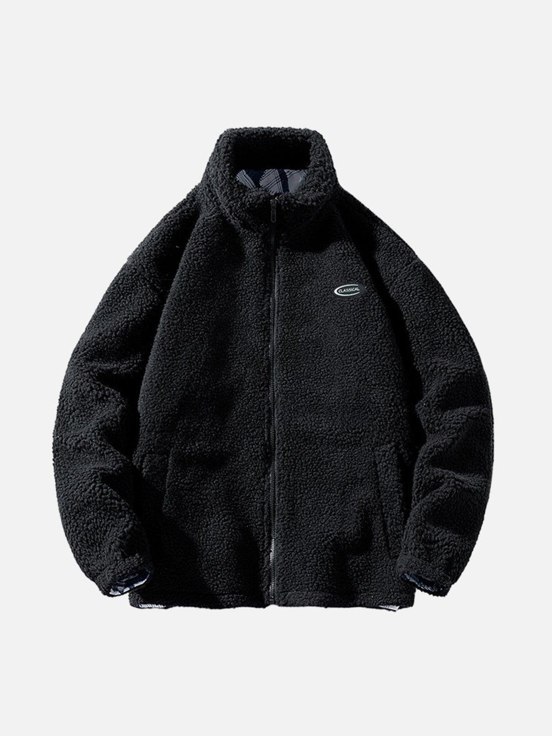 Ellesey - Solid Label Sherpa Jackets- Streetwear Fashion - ellesey.com