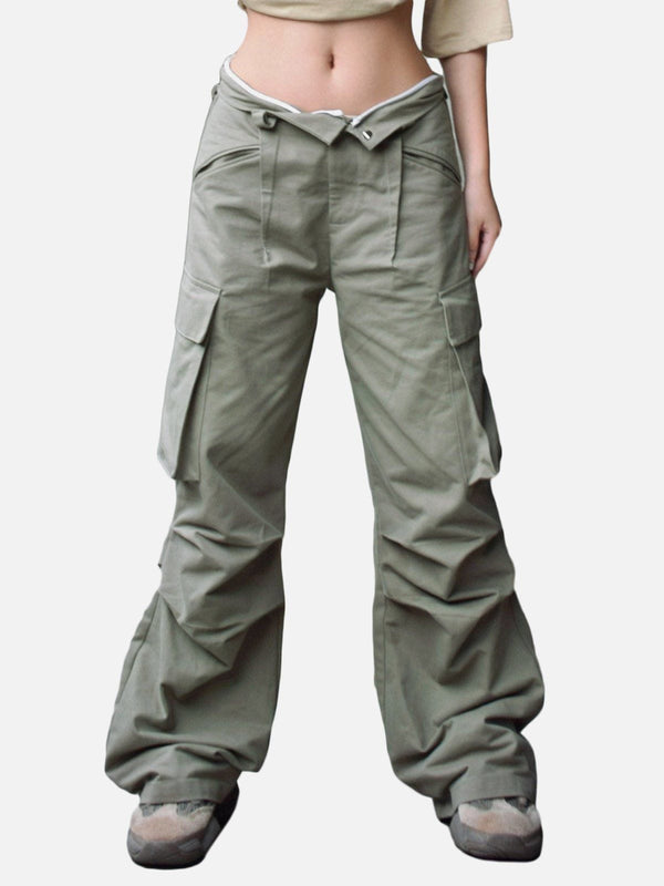 Ellesey - Solid Large Pocket Cargo Pants- Streetwear Fashion - ellesey.com