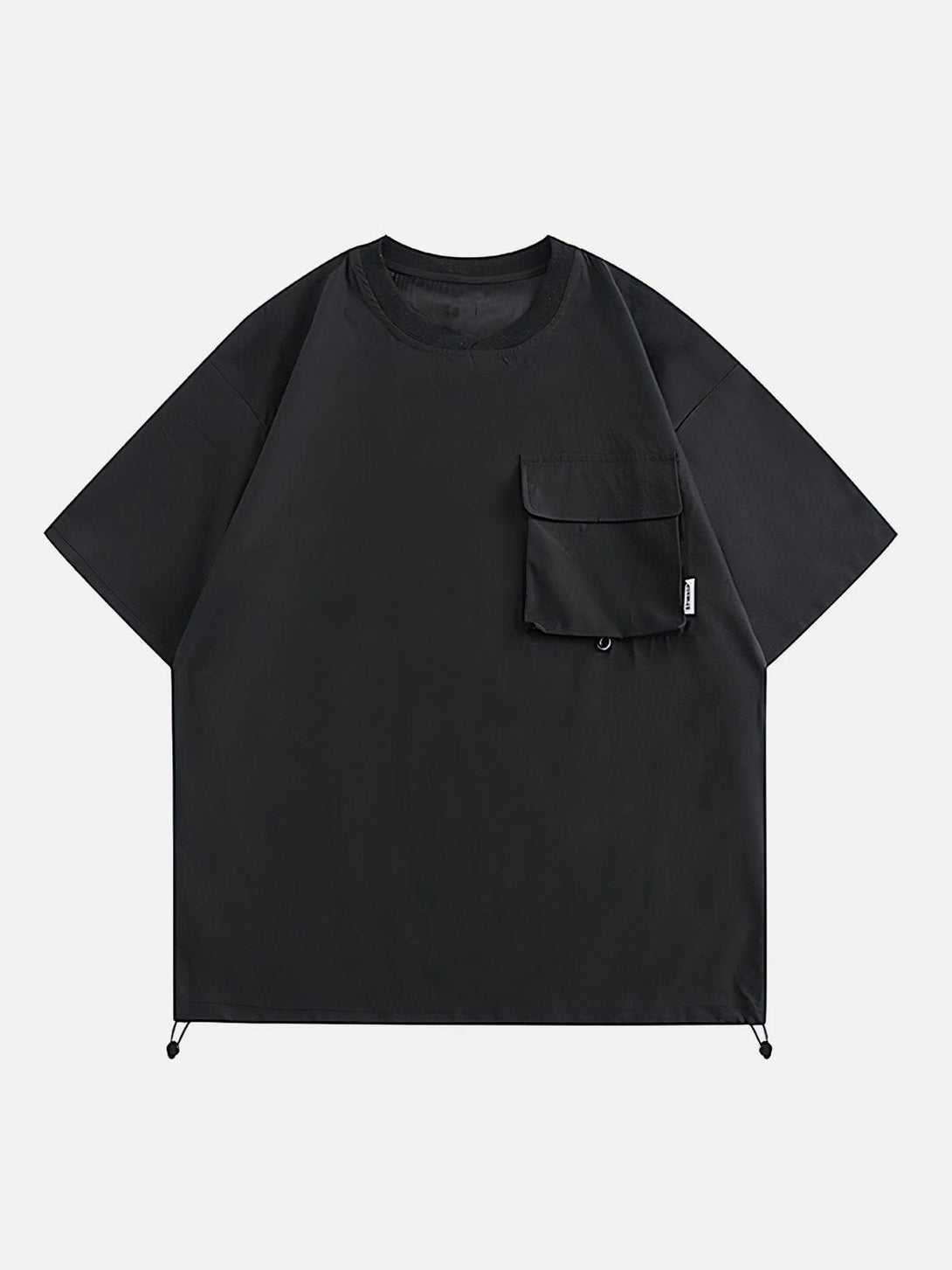 Ellesey - Solid Stereoscopic Pocket Drawstring Tee- Streetwear Fashion - ellesey.com