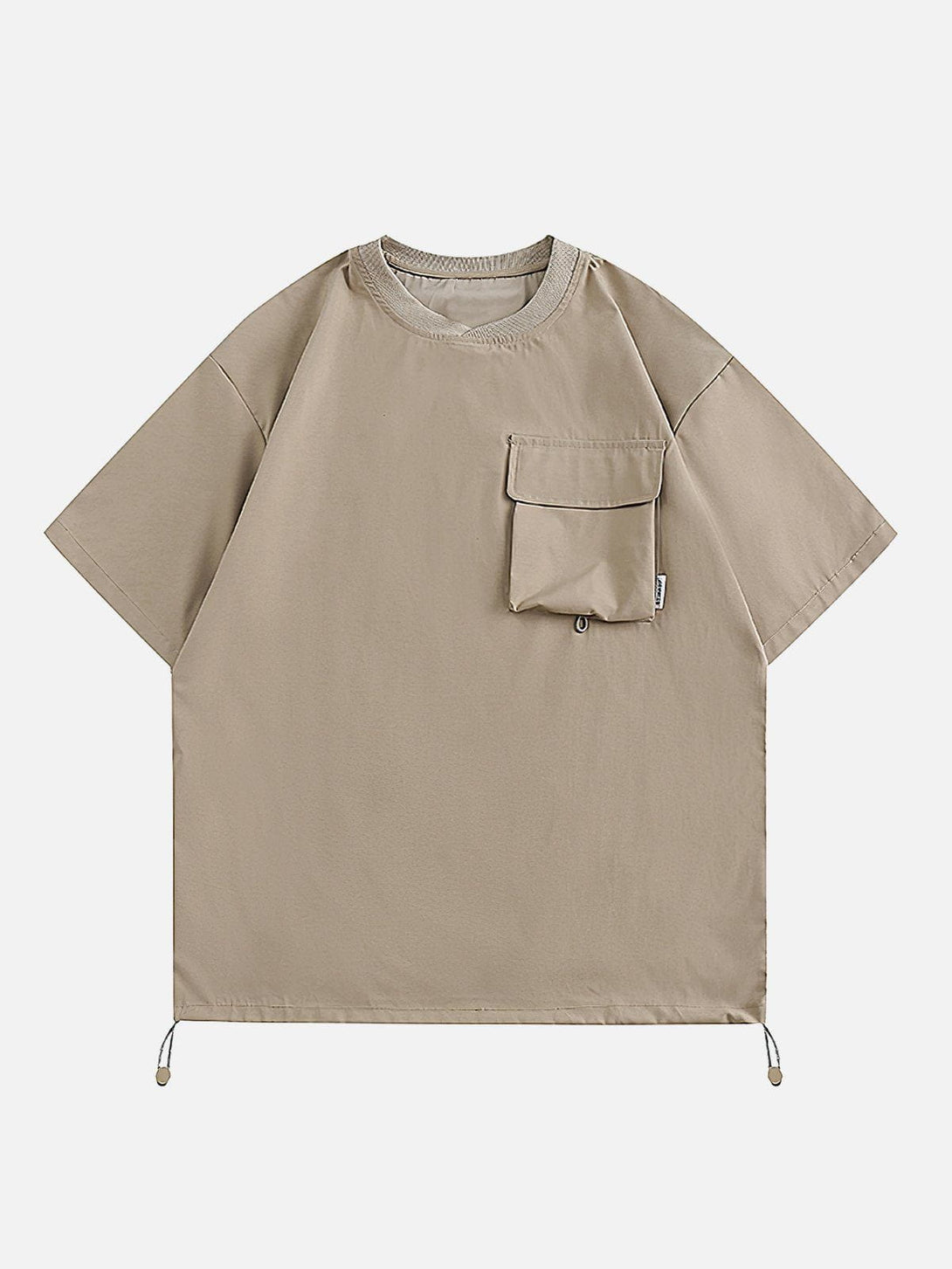 Ellesey - Solid Stereoscopic Pocket Drawstring Tee- Streetwear Fashion - ellesey.com