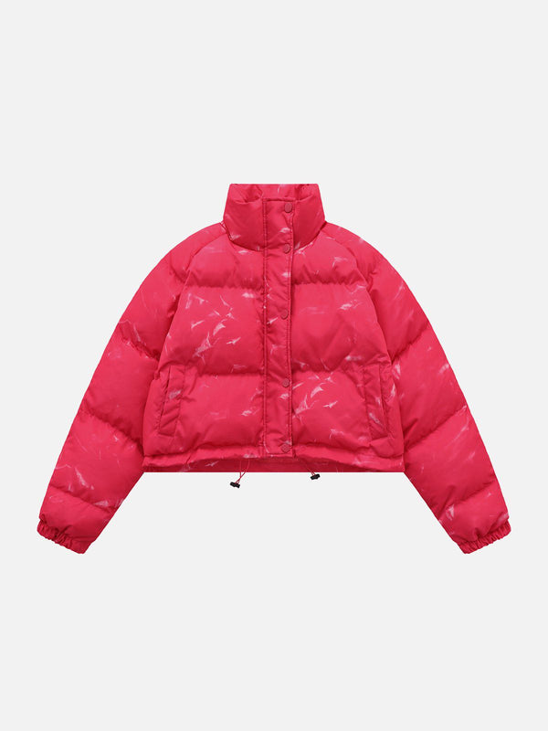 Ellesey - Solid Tie Dye Print Winter Coat- Streetwear Fashion - ellesey.com