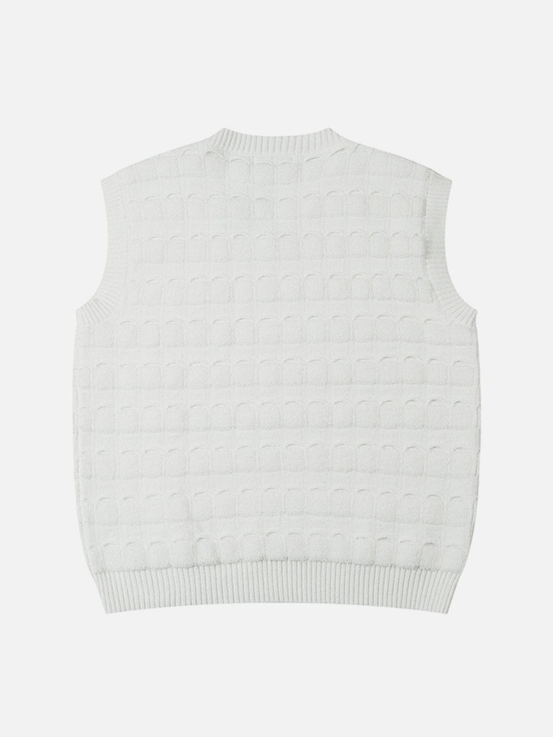 Ellesey - Solid Woven Stripe Sweater Vest-Streetwear Fashion - ellesey.com