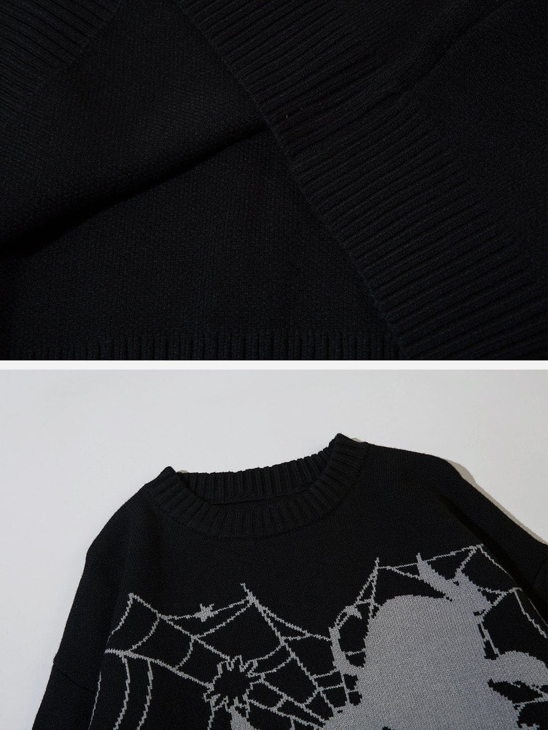 Ellesey - Spider Web Stars Graphic Sweater-Streetwear Fashion - ellesey.com