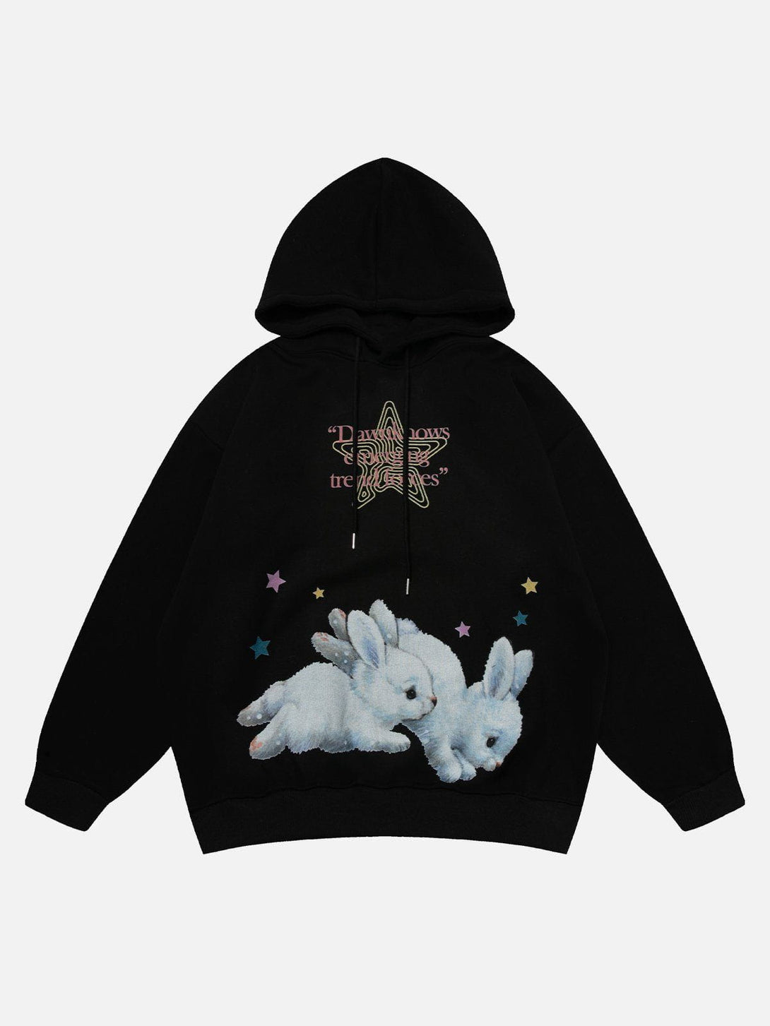 Ellesey - Star Bunny Print Hoodie- Streetwear Fashion - ellesey.com