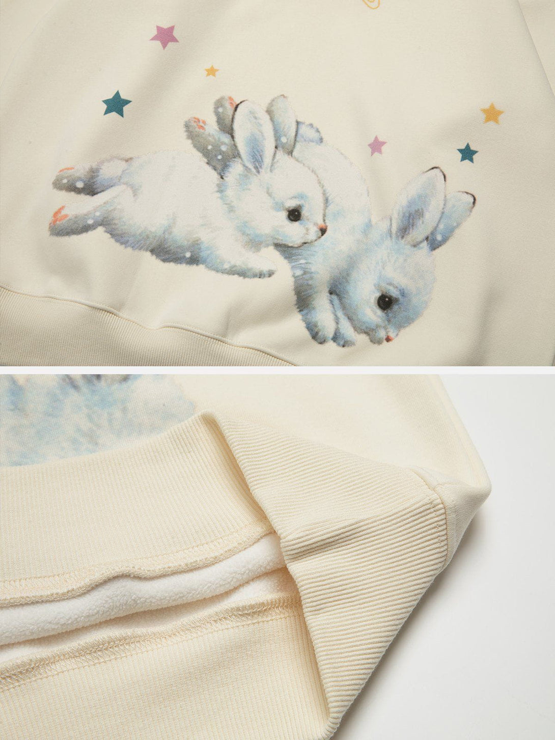 Ellesey - Star Bunny Print Hoodie- Streetwear Fashion - ellesey.com