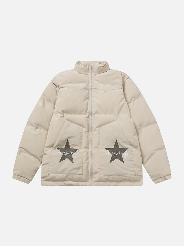 Ellesey - Star Detachable Winter Coat-Streetwear Fashion - ellesey.com