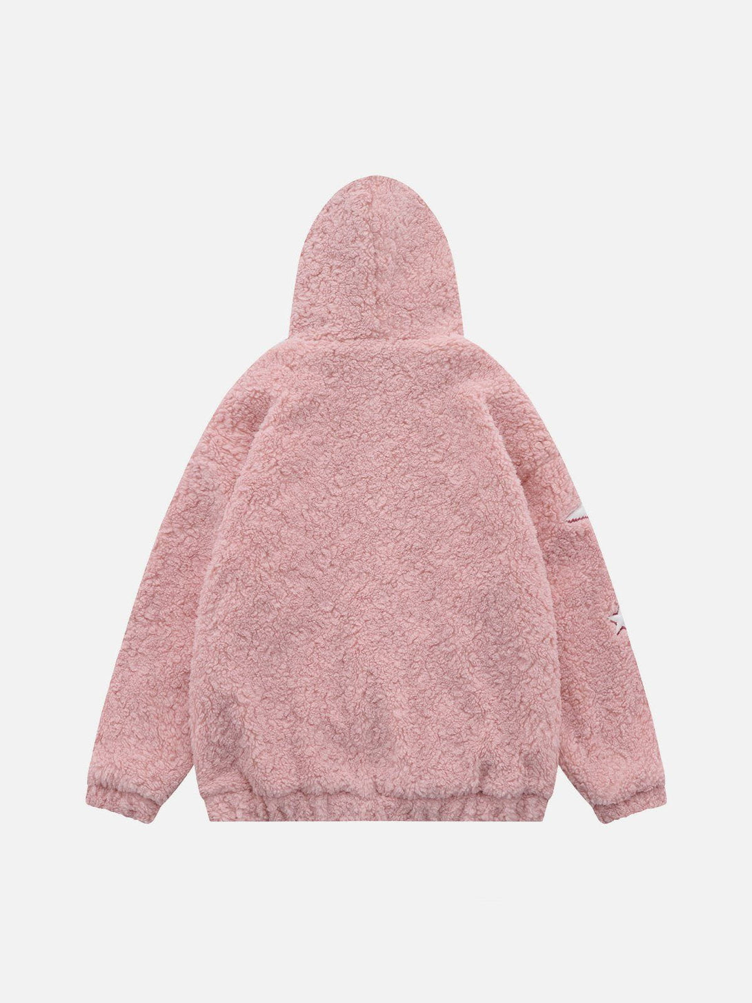 Ellesey - Star Embroidery Sherpa Coat-Streetwear Fashion - ellesey.com