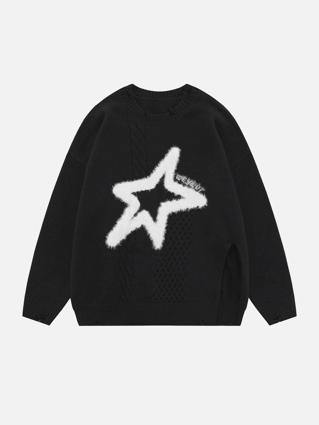 Ellesey - Star Embroidery Sweater-Streetwear Fashion - ellesey.com