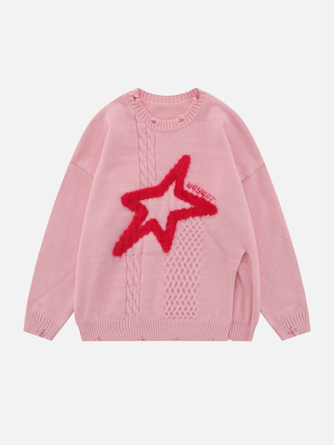 Ellesey - Star Embroidery Sweater-Streetwear Fashion - ellesey.com