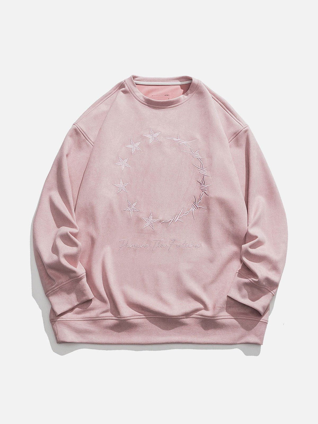 Ellesey - Star Embroidery Sweatshirt- Streetwear Fashion - ellesey.com