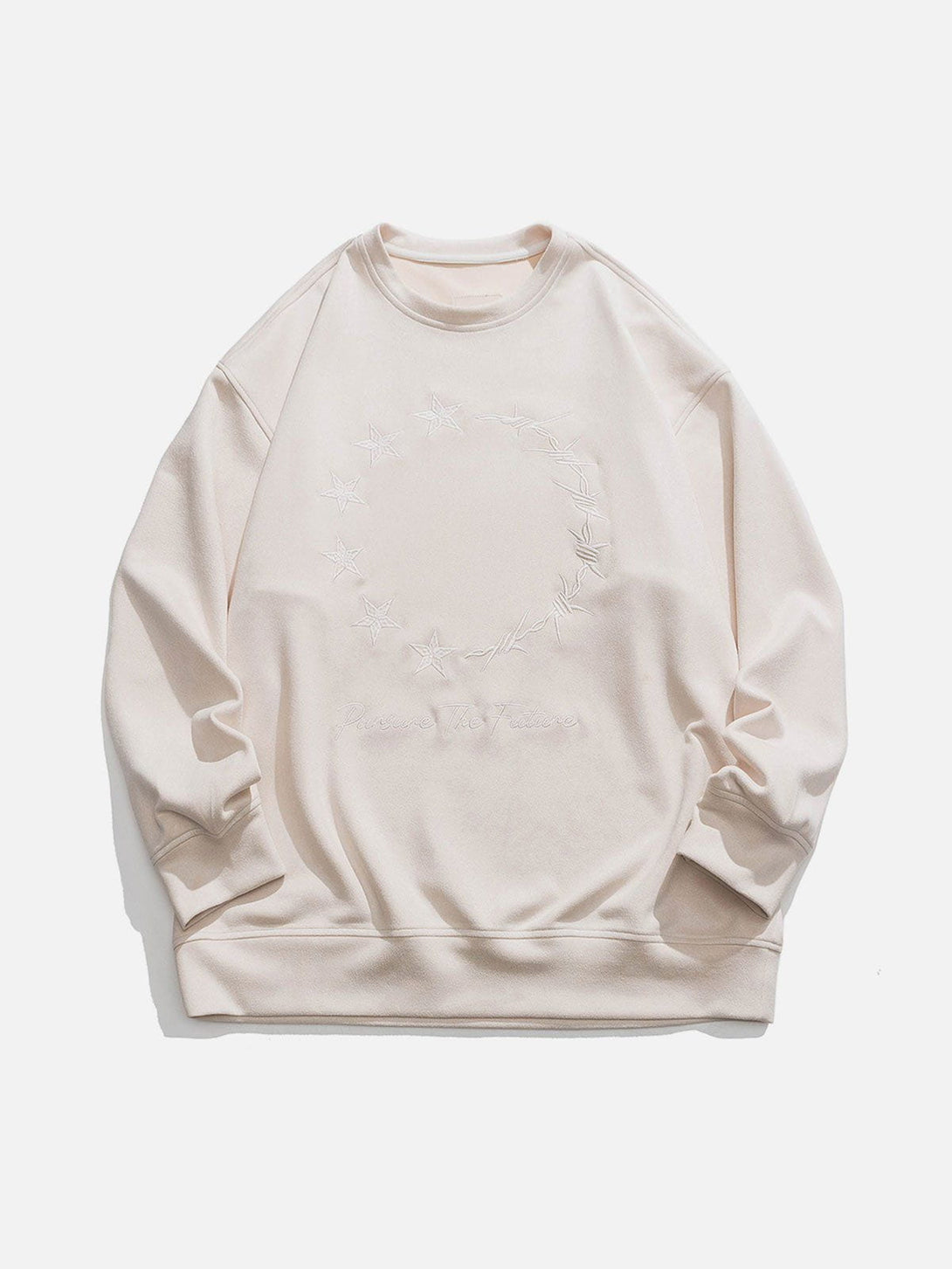 Ellesey - Star Embroidery Sweatshirt- Streetwear Fashion - ellesey.com