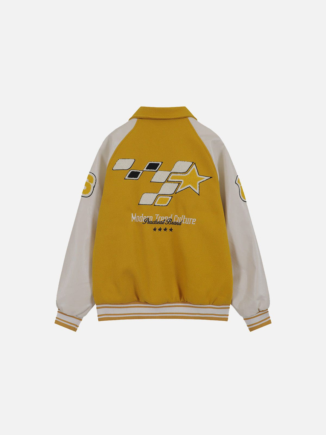 Ellesey - Star Embroidery Varsity Jacket- Streetwear Fashion - ellesey.com