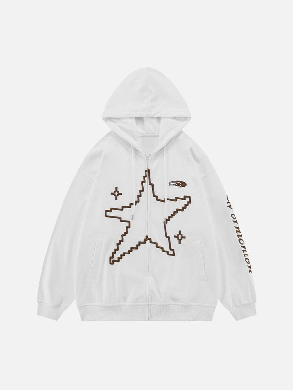 Ellesey - Star Graphic Hoodie- Streetwear Fashion - ellesey.com