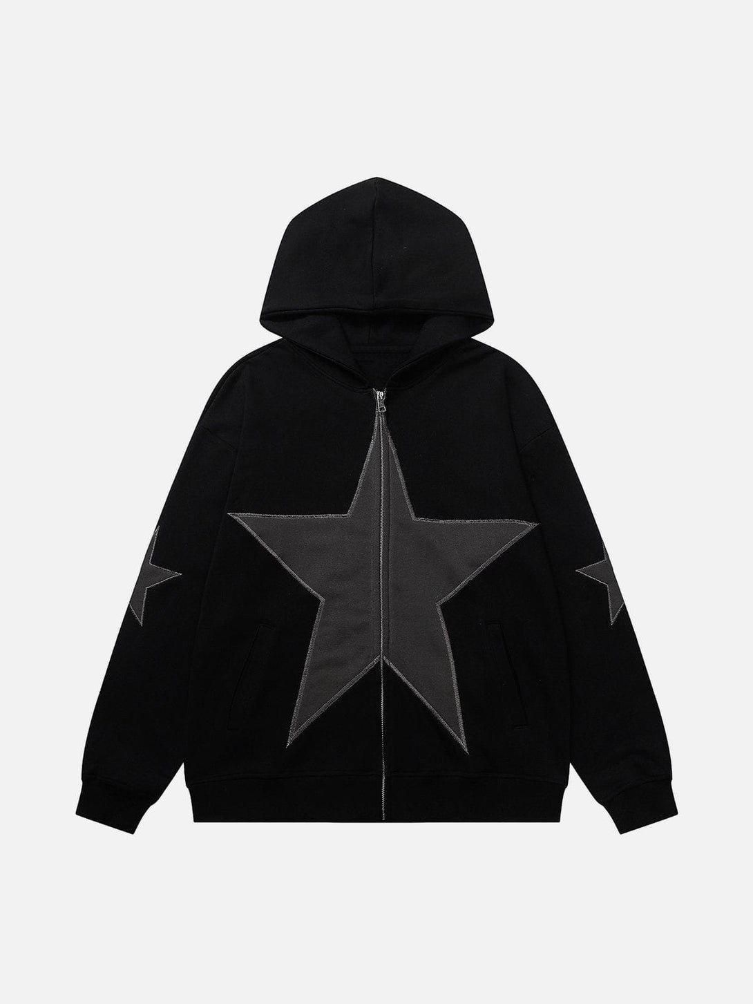 Ellesey - Star Graphic Print Hoodie- Streetwear Fashion - ellesey.com