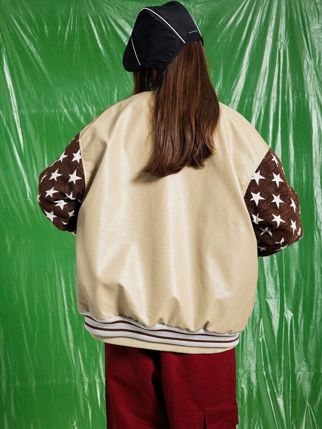 Ellesey - Star Graphic Varsity Jacket- Streetwear Fashion - ellesey.com