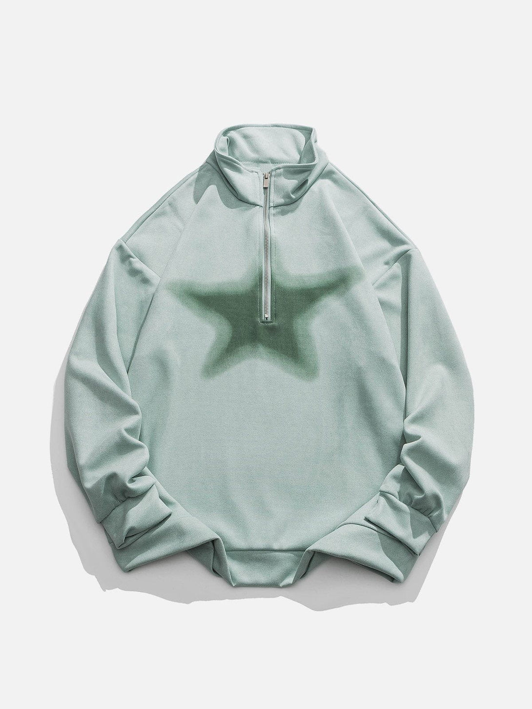 Ellesey - Star Half Zip Up Sweatshirt- Streetwear Fashion - ellesey.com