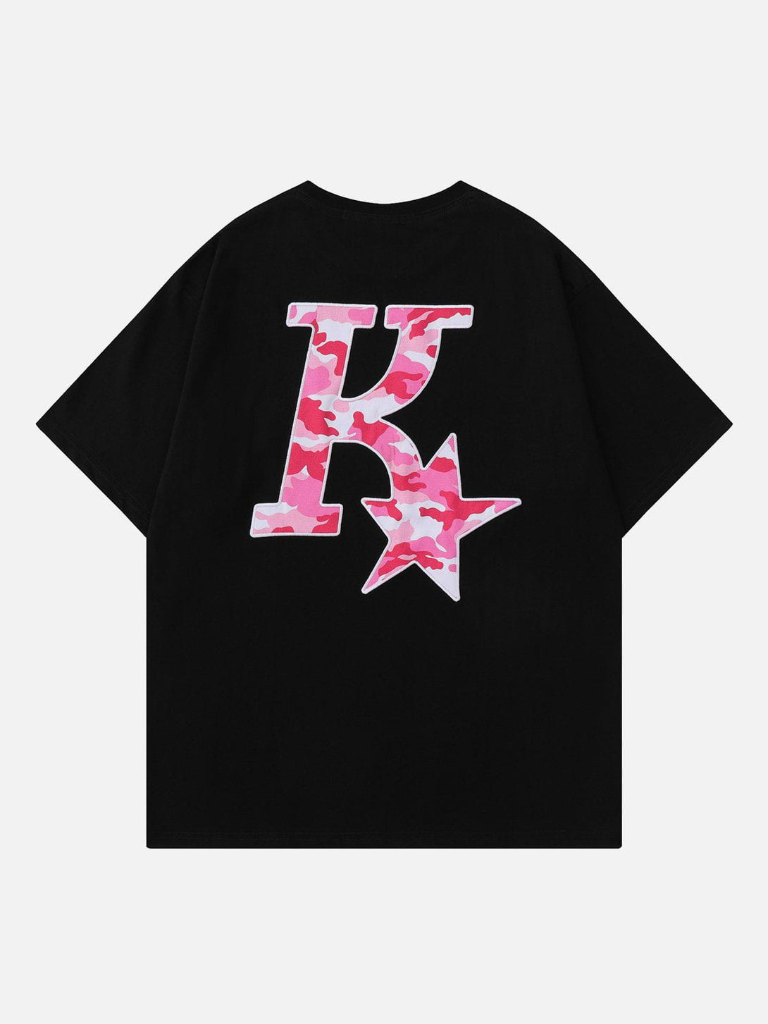 Ellesey - Star Letter Embroidery Tee- Streetwear Fashion - ellesey.com