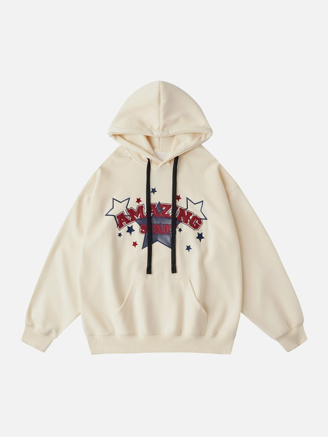 Ellesey - Star Letter Print Hoodie- Streetwear Fashion - ellesey.com