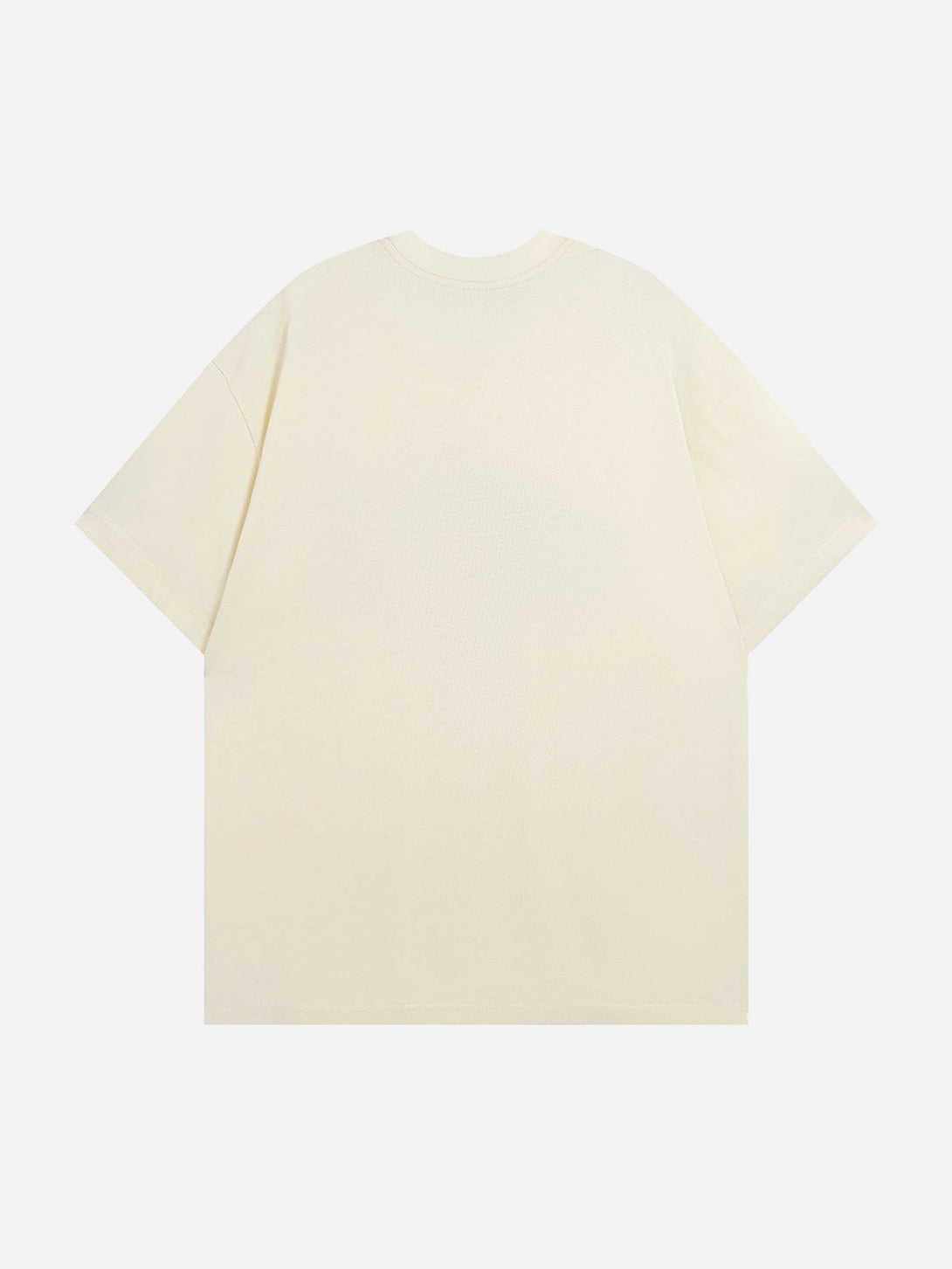 Ellesey - Star Letter Print Solid Tee- Streetwear Fashion - ellesey.com