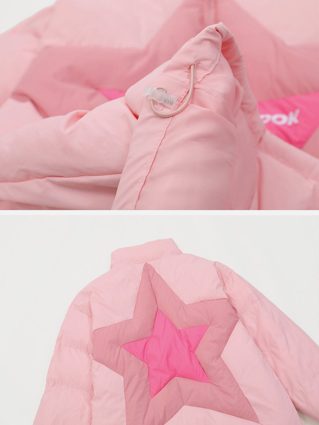 Ellesey - Star Patchwork Gradient Winter Coat-Streetwear Fashion - ellesey.com