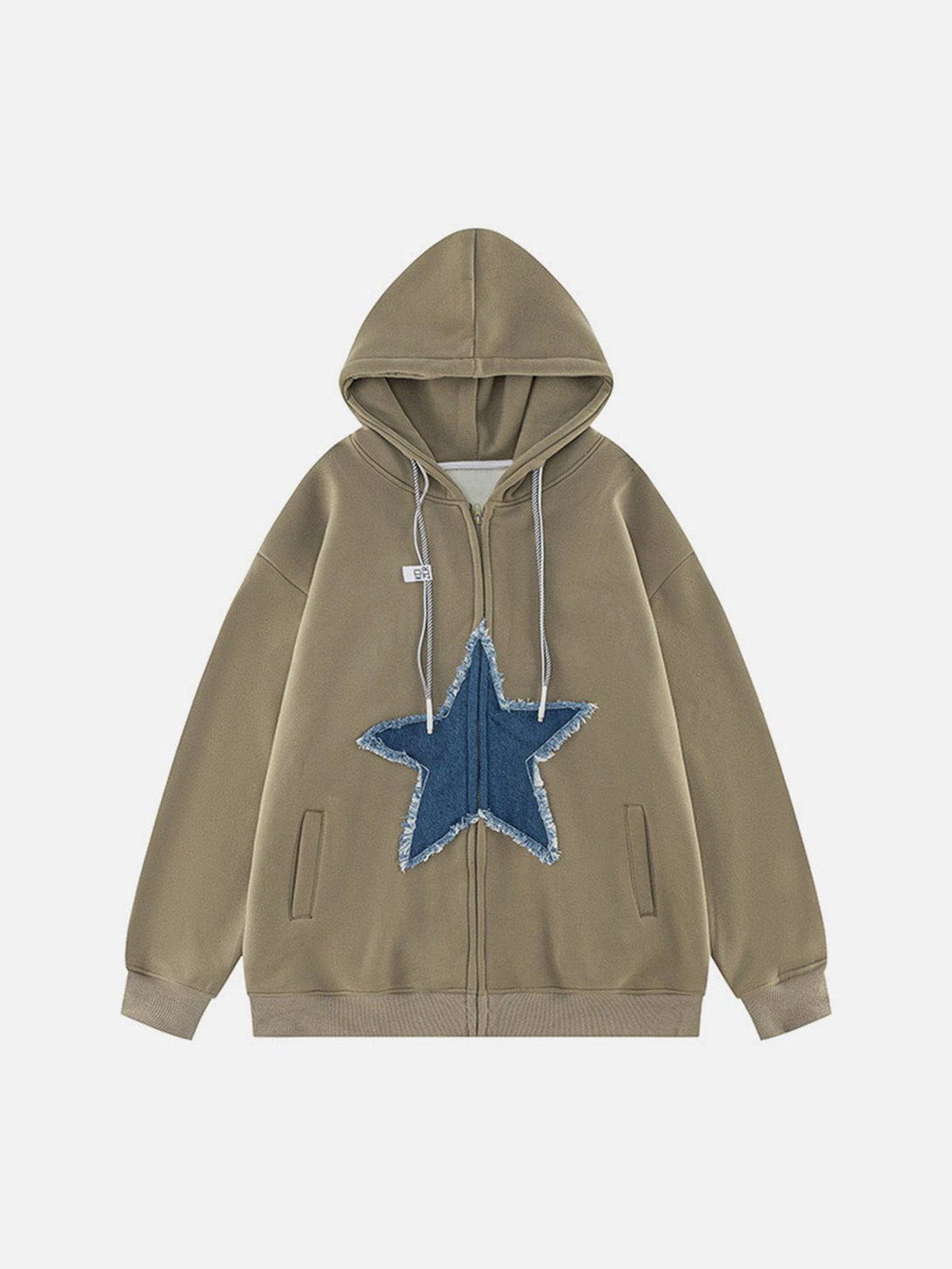 Ellesey - Star Patchwork Hoodie- Streetwear Fashion - ellesey.com